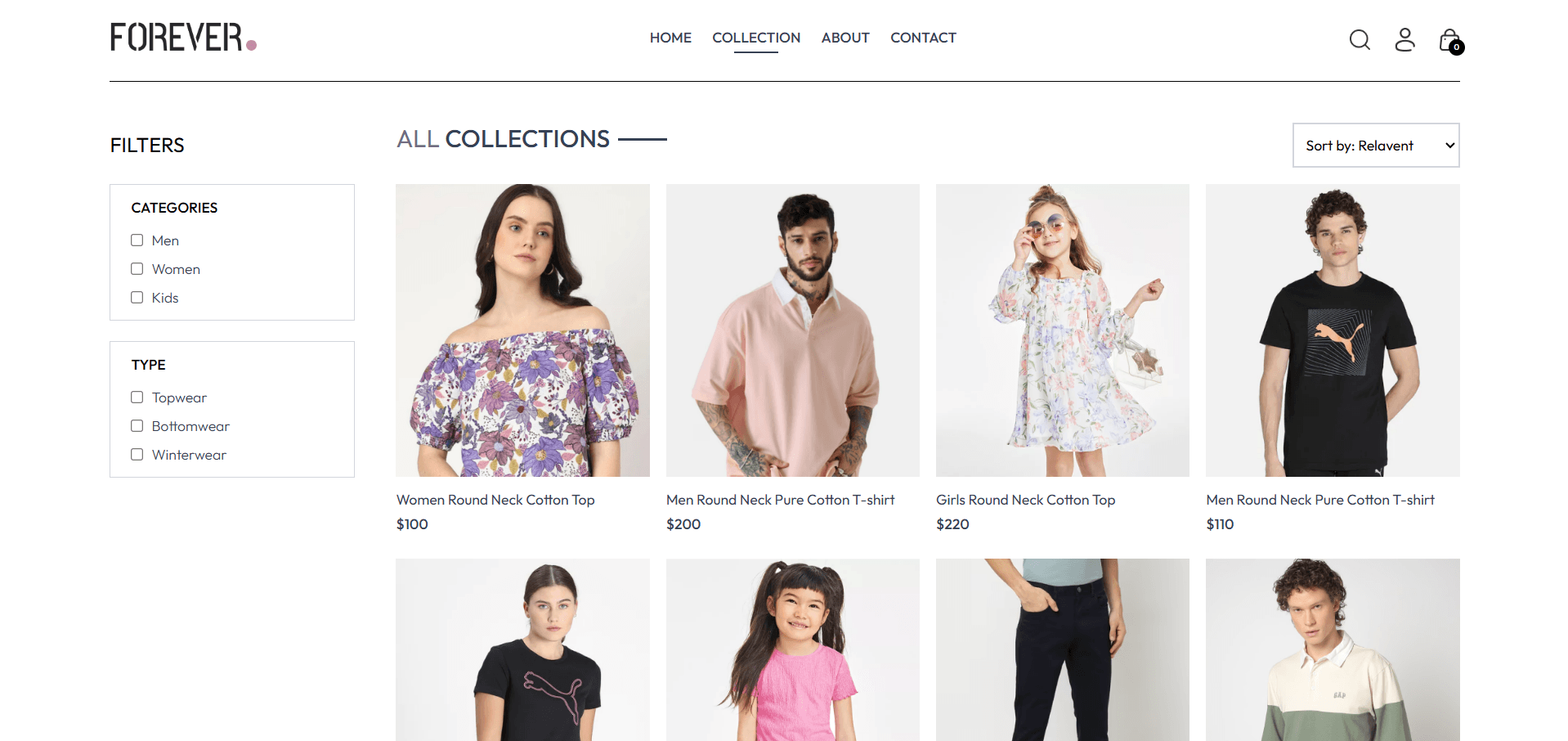 E-commerce frontend thumbnail